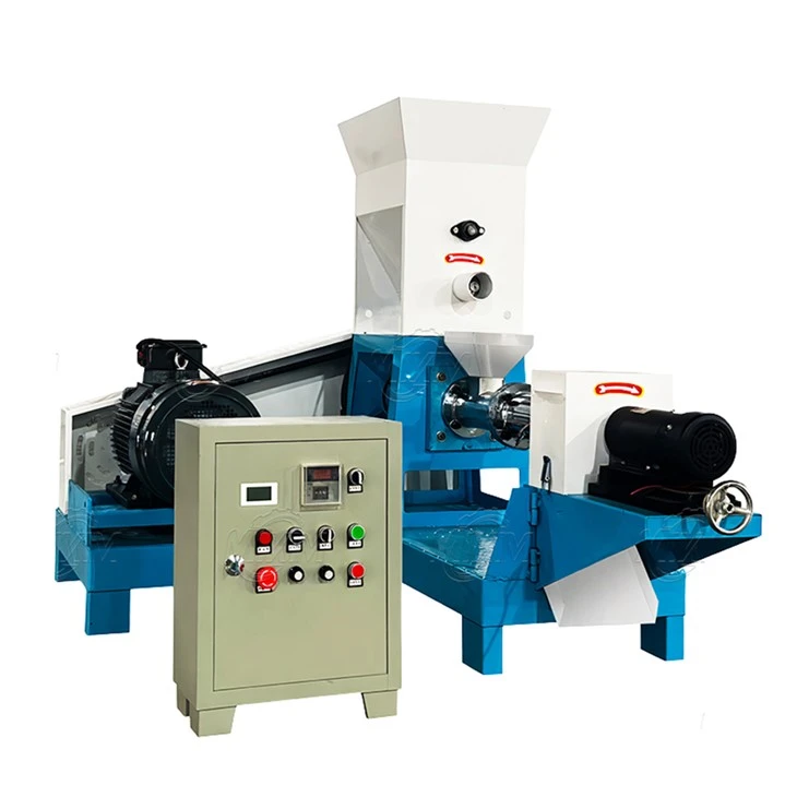 Dry Type synkende rejer foder pellet ekstruder maskine