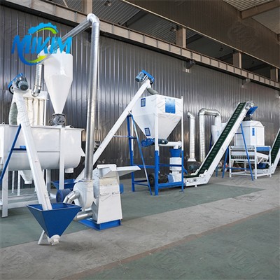 Chicken feed pellet production line